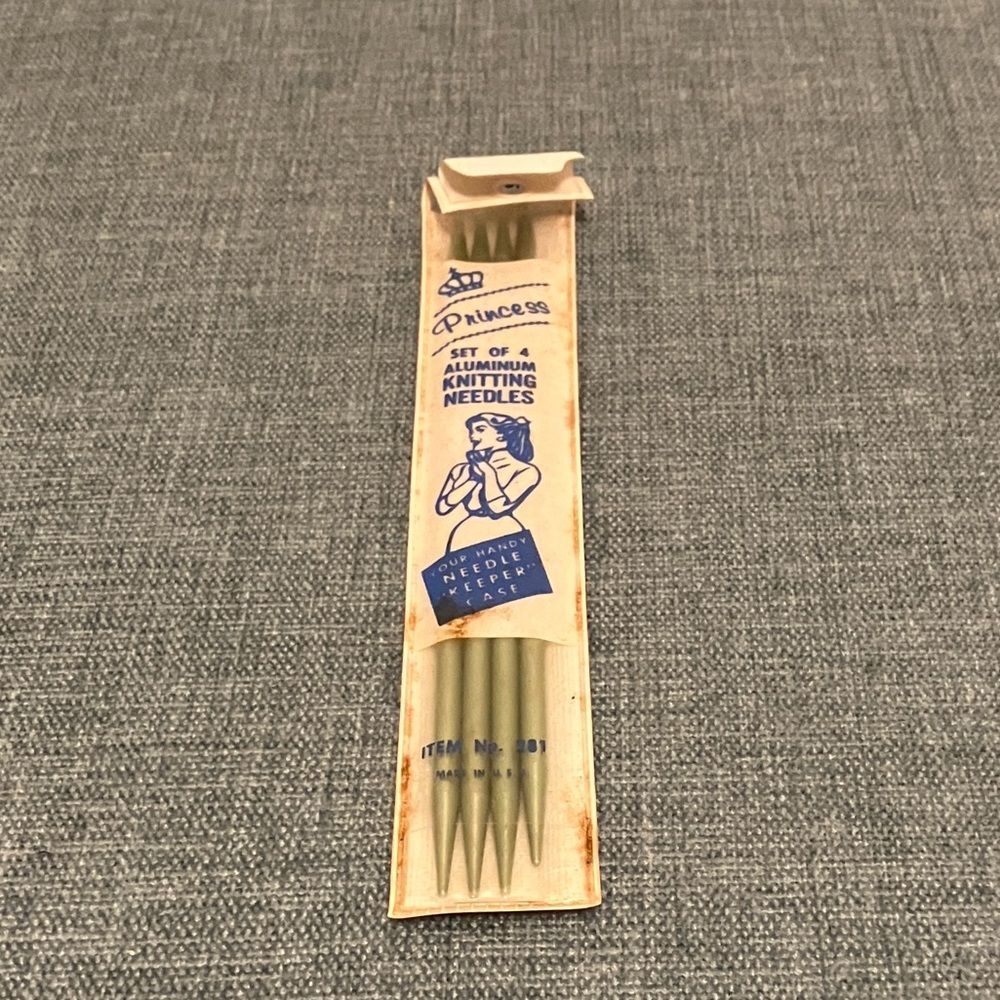 Vintage Package of Four (4) Princess Knitting Needles